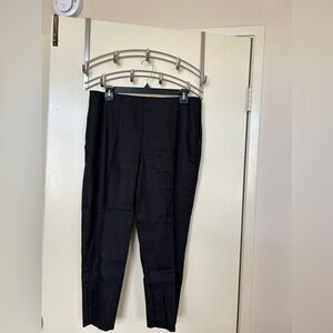 New with Tags! J. Jill Linen Stretch Black Cropped Pant- Size Medium Petite